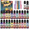 Epoxy Resin Pigment - 24 Colors Liquid Translucent Epoxy Resin Colorant, Highly Concentrated Dye for DIY Jewelry Making, Paint, Craft - 6ml Each, with 6 Colors Resin Glitter